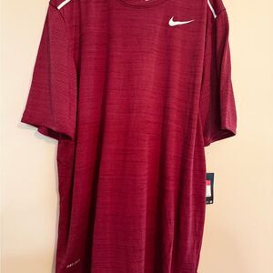 Nike Burgundy Short Sleeve Performance Tee